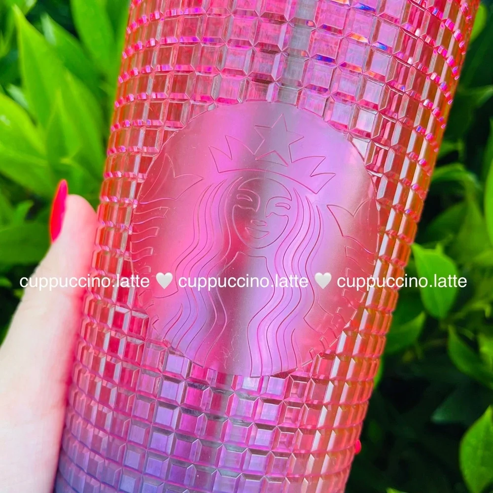 đ2 NEW⨠Starbucks Summer 2 âWatermelonâ & âLemonâ Ombre Disco Grid Tumblers - Picture 11 of 15